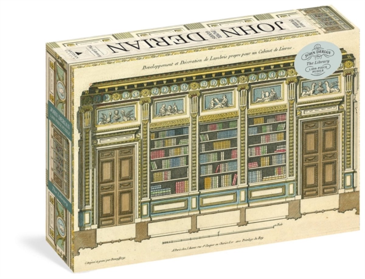 John Derian Paper Goods: La biblioteca, rompecabezas de 1000 piezas