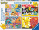 Pokémon de rompecabezas Ravensburger 4 en 1 100 piezas