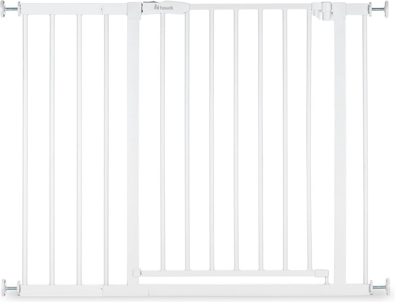 Puerta de escalera Hauck open n stop 2 con extensión de 21 cm - 96 a 101 cm - blanco