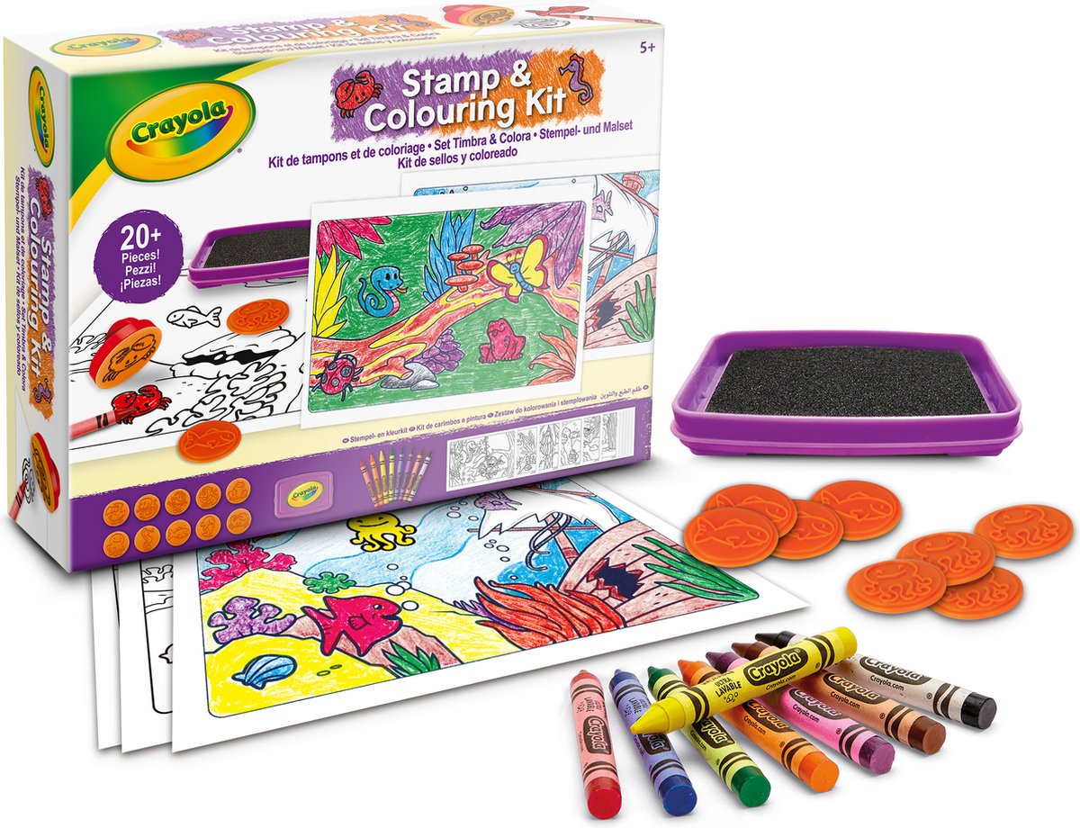 Crayola - hobbypakket - stempel- en kleurkit - knutselset voor kinderen