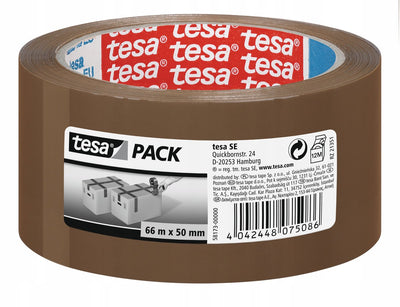Cinta de junta estándar Tesa 66m x 50mm marrón - sin disolventes