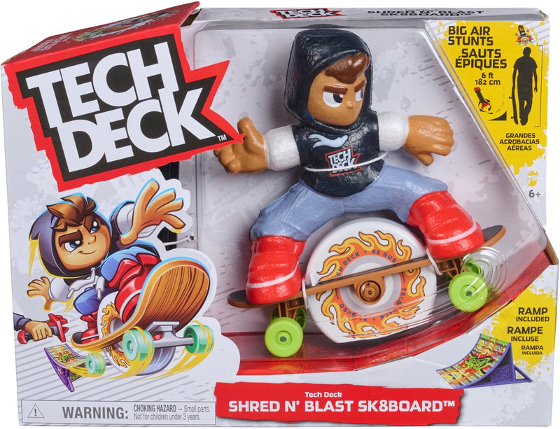 Tech deck sk8 crew shred n blast skateboard | 2 pezzi