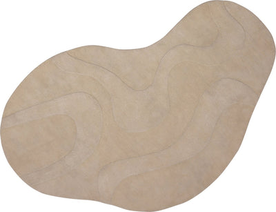 Tappeto Woood alya - poliestere - latte - 1x170x240
