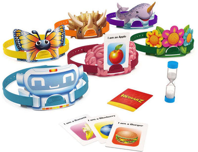 Spin master games devine tête classique - jeu de société famille - bandeaux et devinettes - devinez l'ilustracion de la carta qui est sur votre tête - jeu de cartes - version française - jeu enfant 6 ans et +