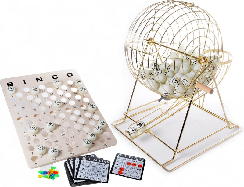 Carrete de bingo Hot games xl - carrete grande de cobre con 75 bolas - 50 cm