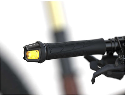 Busch müller, luces, turntec t2, intermitentes para bicicletas y bicicletas eléctricas, alimentados por batería, para montaje en manillar, homologados según las normas svzo y un