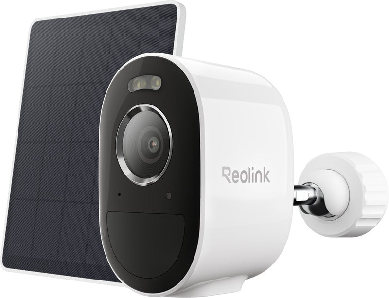 Camara reolink 3k 5mp bateria - 2.4 5ghz dual banda - deteccion inteligente - vision nocturna color - instalacion inalambrica - argus serie b330 + panel solar lite
