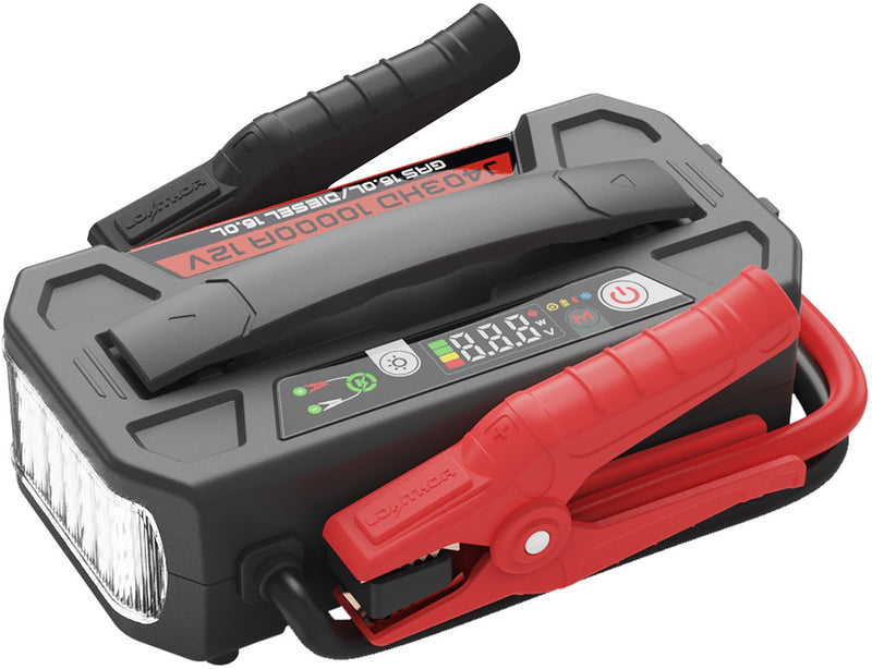 Arrancador de batería Lokithor J403HD - 12V - 10,000A - banco de energía - linterna LED - carcasa robusta - impermeable IP65 - tecnología connect max - serie resistente