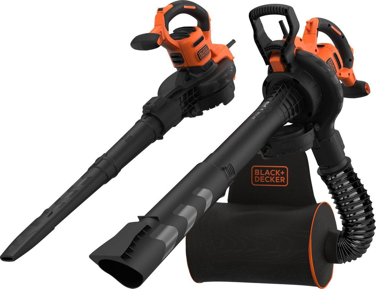 Soffiatore per foglie da giardino Black+decker 3000w con sistema a zaino - beblv300-qs