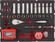 Set con cricchetto, chiavi esagonali e brugole Milwaukee da ½″ con inserto in schiuma packout™ - 70 pezzi - 4932480716
