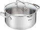 Tefal duetto+ kookpan - rond - 18 cm- roestvrijstaal - met deksel