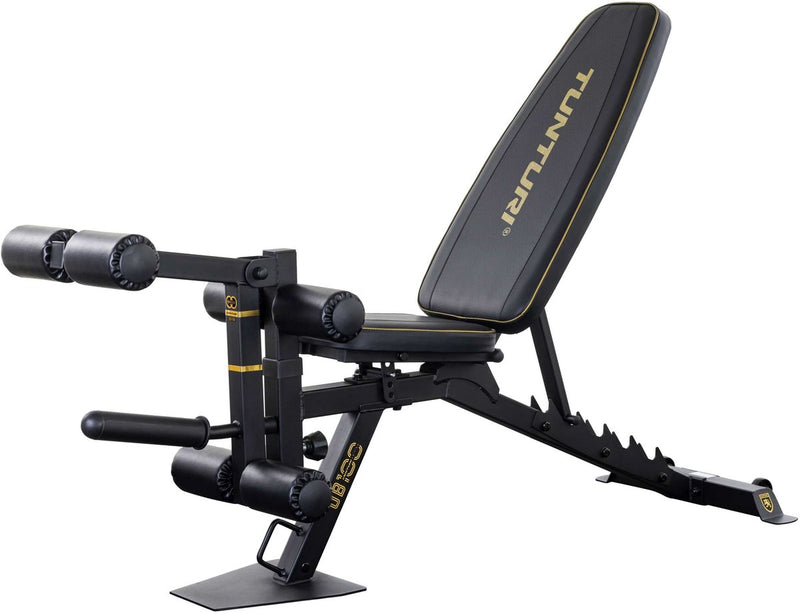 Banco de pesas Tunturi centuri ub100 ajustable - banco de fitness con una capacidad de carga de hasta 200 kg - banco de entrenamiento, banco de músculos abdominales extensión de piernas en uno