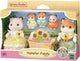 Sylvanian famiglie 5856 criceti della famiglia - 5 personaggi di gioco morbidi e vellutati