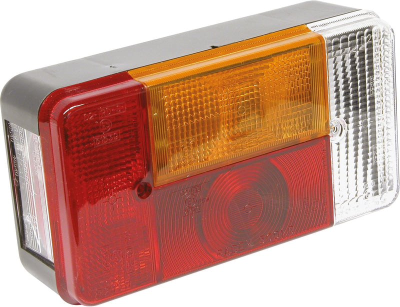 Carpoint luz trasera derecha 5 funciones 12v 19 cm rojo blanco amarillo