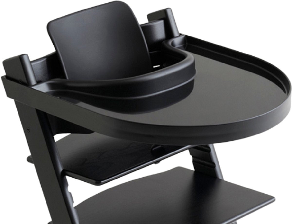 Playtray - piano tavolo per vassoio da pranzo Stokke Tripp Trapp - con cinghia - nero