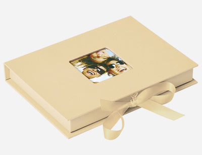 Walther fb-112-h fun - caja para guardar fotografías - tamaño 20 x 15 x 3 cm - 70 fotos 13 x 18 cm - crema