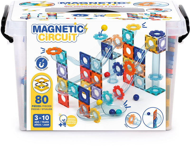 Ludi - pista magnetica per biglie - piastrelle magnetiche - giocattoli magnetici - giocattoli da costruzione