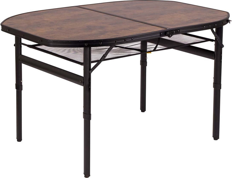 Bo-camp - industrial - mesa - melrose - ovalada - modelo maleta - 120x80 cm