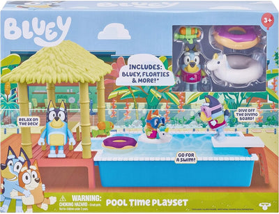 Moose toys bluey juego de piscina para piscina - con accesorios - bluey - niños - juguetes para alces