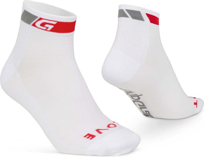 Gripgrab - calcetines ciclistas clásicos de verano de corte bajo 1 par de calcetines cortos coolmax - blanco - unisex - talla l (44-47)