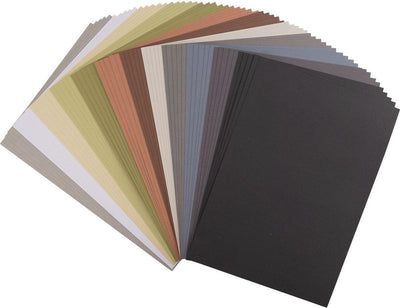 Florence vaessen creative cardstock - multipack earth tones - a4 - 60 sheets - smooth - 216 g