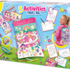 SES 5 actividades en una mochila rosa