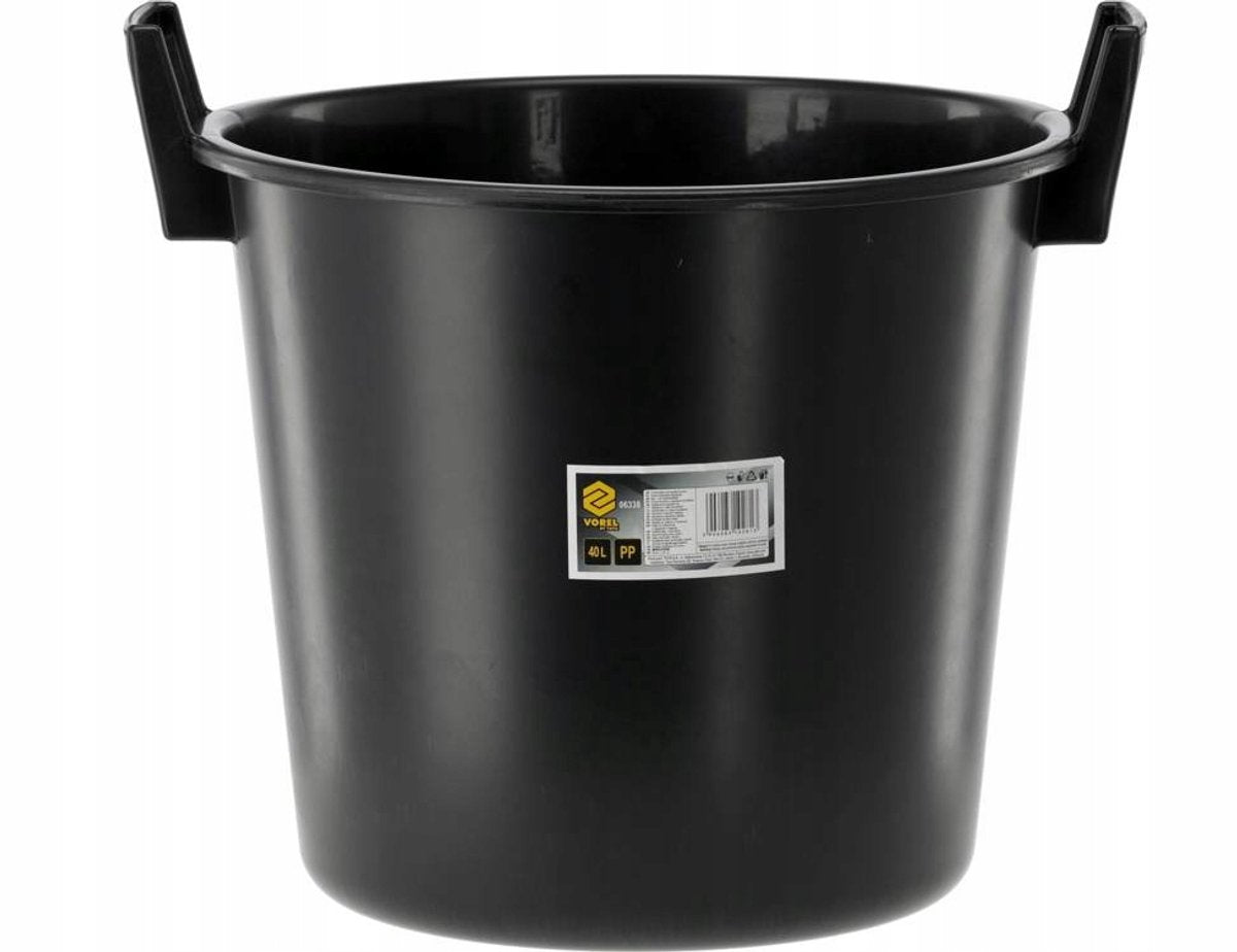 Secchio da costruzione Vorel da 40 litri in plastica - resistente, durevole con manici