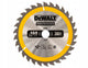 Dewalt construction - circular saw blade - 165mm - 18t - for wood and composites