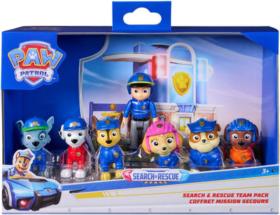 Paw Patrol – Search Rescue – Set di personaggi giocattolo con 7 personaggi da collezione – personaggi giocattolo