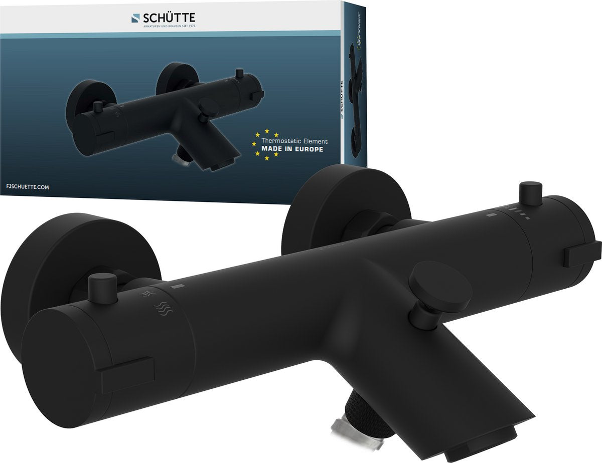 Schütte Schütte Bad-Ducher mezclador Londres Termostático 5,5 cm Matte Negro