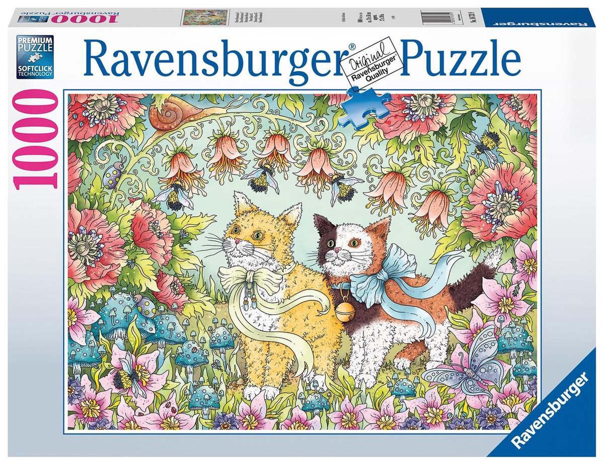 Ravensburger puzzel kattenvriendschap - legpuzzel - 1000 stukjes