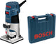 Bosch professional - kantenfreesmachine gkf 600 (geleidingshulp, parallelgeleider, spantang met wartelmoer 6 mm, spantang met wartelmoer 8 mm, steeksleutel 17 mm)