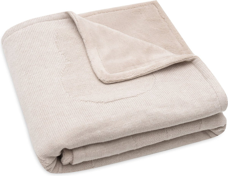 Jollein x Miffy - coperta culla 75x100 cm - coperta culla, coperta culla, coperta bambino - miffy - pile corallo torrone