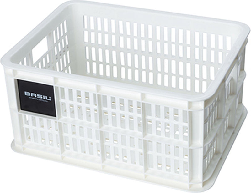 Basil Fietskrat S - Pequeño - 17.5 litros - blanco
