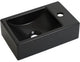 Fontana Plieger Houston 37x23cm 1 foro rubinetto destra nero opaco
