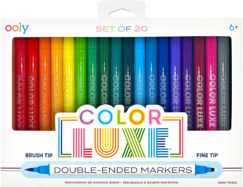 Ooly - color lujo - rotuladores de doble cara - 20 piezas