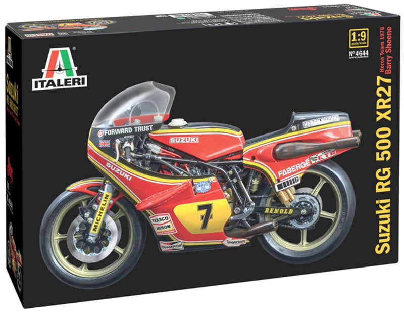 Italeri model kit car - 4644 suzuki rg 500 xr27 motore plastica - 1:9 - modellismo