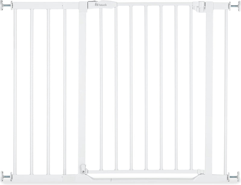 Set gradini trasparenti Hauck 2 cancelletti con estensione 21 cm - da 96 a 101 cm - bianco
