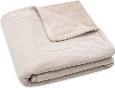 Jollein x Miffy - coperta culla 75x100 cm - coperta culla, coperta culla, coperta bambino - miffy - pile corallo torrone