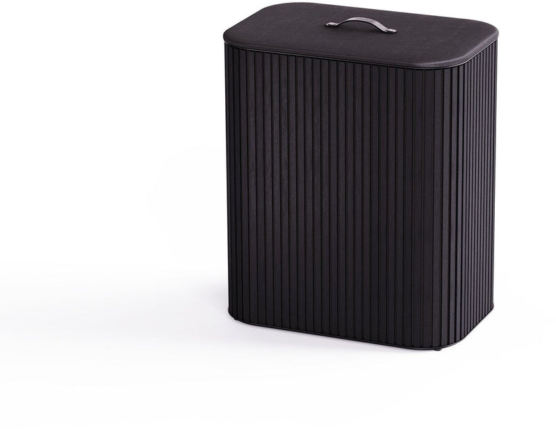 Joseph joseph tota twin cesto para la ropa sucia de lujo 2x45 litros bambú - negro