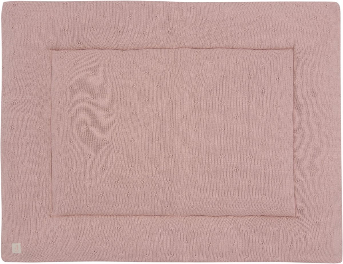 Jollein - tappeto per box 75x95 cm - tappeto da gioco per bambini - accogliente maglia rosa selvaggio