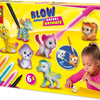 SES Blow Airbrush Pens - Safari Animals, 6st.