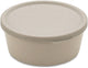 Cuenco Koziol con tapa, 0,89 l, ecológico, beige arena - | conectar el tazón