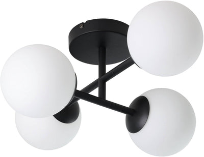 Lampada da soffitto Eglo castrovido - bagno - g9 - 47,5 cm - bianco e nero