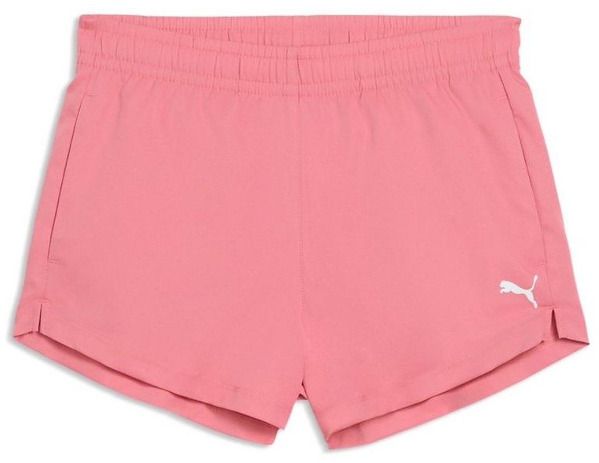 Puma tad ess woven shorts g meisjes sportbroek - wild pink
