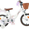 Bicicletta per bambini Volare Blossom - ragazze - 14 pollici - bianca - due freni a mano