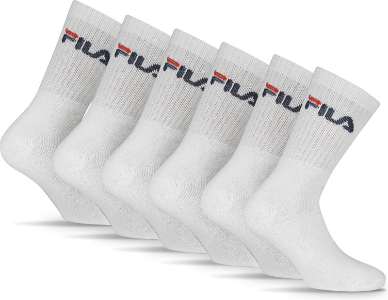Fila - calcetines deportivos - paquete de 6 - talla 39 42 - blanco