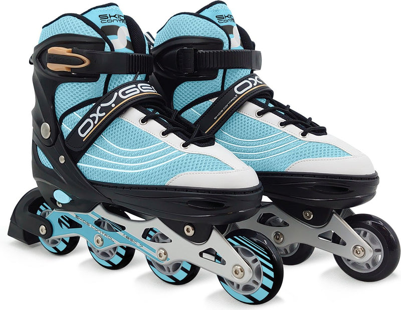 Skids Control-oxígeno patines semi-softboot azul ajustable tamaño 38-41