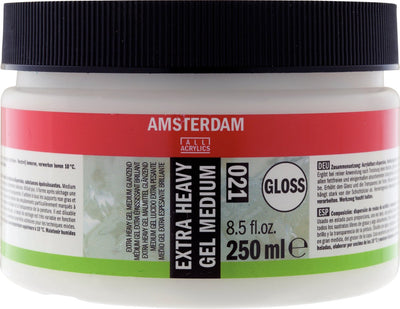 Amsterdam extra heavy gel medium gloss 021 jar 250 ml