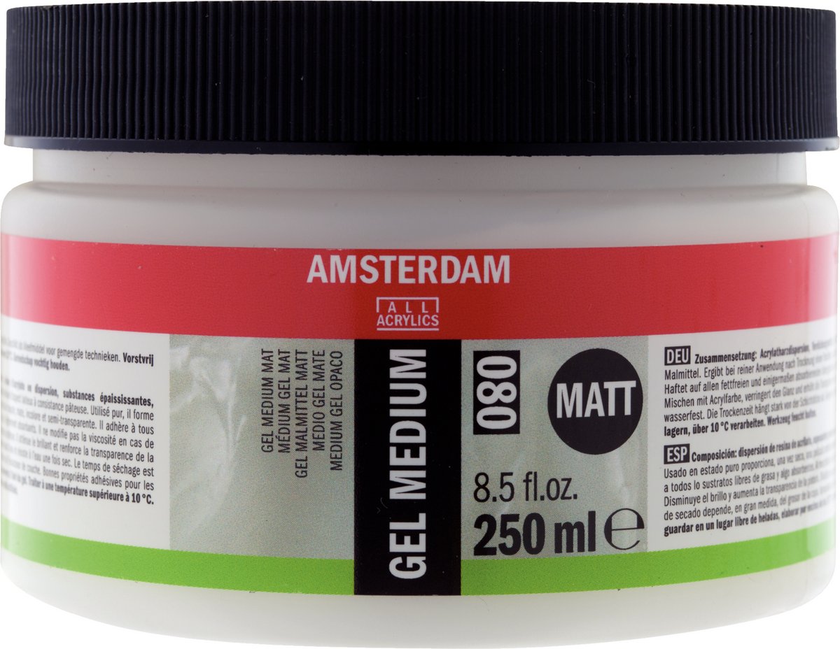Amsterdam gel medium matt 080 jar 250 ml